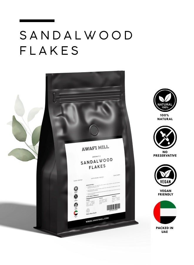 AWAFI MILL Sandalwood Flakes | Incense Wood Chips for Charcoal & Bakhoor Burners - 250 g | 9 Oz - Image 2